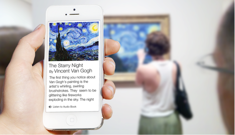 Close Beacon location-based application in a museum environment