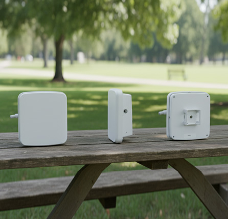 Outdoor air quality monitor deployed for environmental monitoring